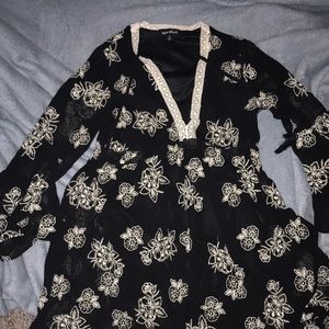 Flower pattern dress